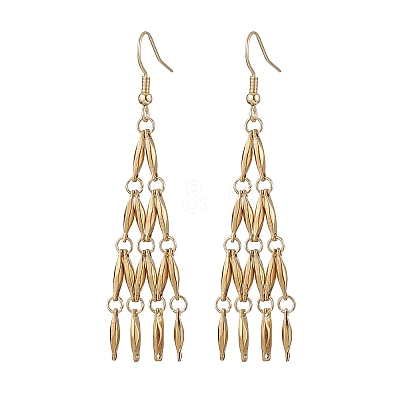 304 Stainless Steel Link Bar Dangle Earrings EJEW-JE05965-01-1