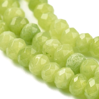 Dyed Natural Malaysia Jade Rondelle Beads Strands G-E316-2x4mm-41-1