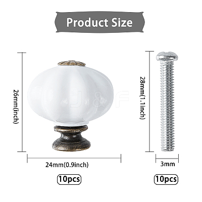 Acrylic Drawer Knobs FIND-WH0066-07-1