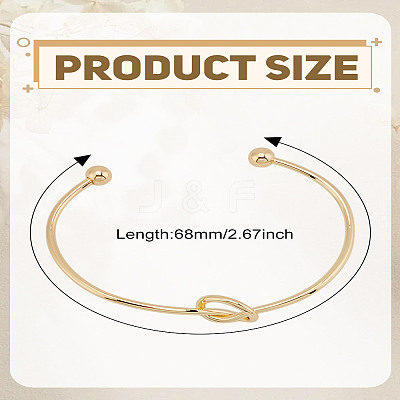 1Pc Stainless Steel Cuff Bangles BJEW-LP0002-22-1