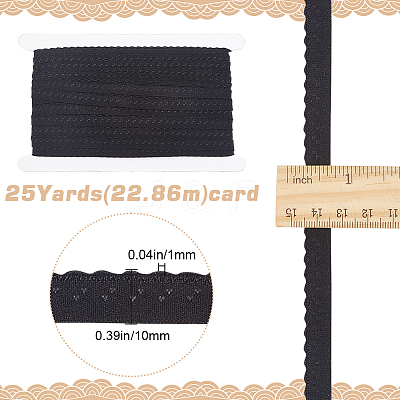 Chinlon Wavy Edge Elastic Band EC-GF0001-41A-1