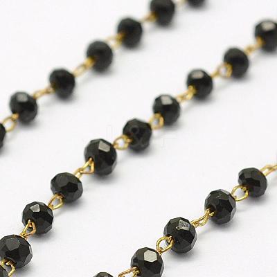 Handmade Glass Beaded Chains AJEW-E033-B02-1