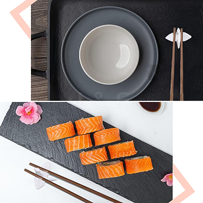 Paper Crane Ceramic Chopstick Stands DJEW-WH0058-12A-1