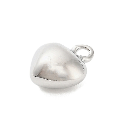 Three-Dimensional Heart Brass Pendants KK-V006-03P-02-1