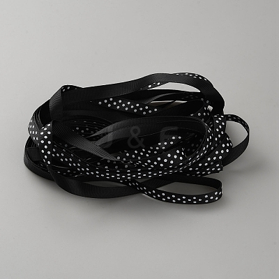 Polyester Grosgrain Ribbons OCOR-WH0070-199A-1