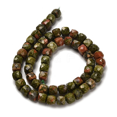Natural Unakite Beads Strands G-H078-C03-01-1
