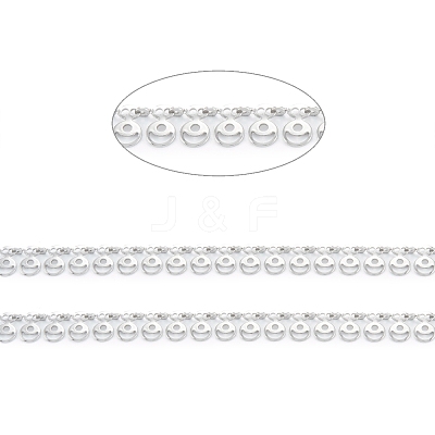 Tarnish Resistant Handmade 304 Stainless Steel Link Chains CHS-M004-08P-1