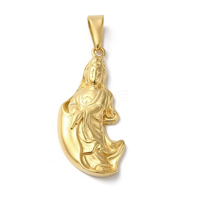 PVD Vacuum Plating 304 Stainless Steel Pendants STAS-B069-33G-1
