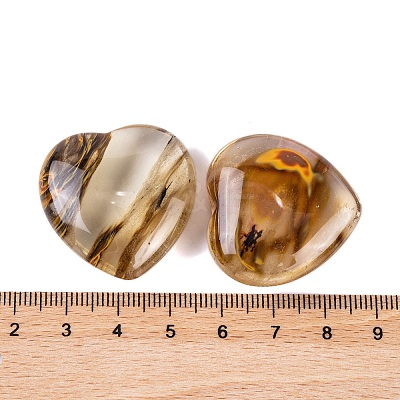 Synthetic Tigerskin Glass Healing Stones G-G020-01W-1