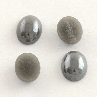 Pearlized Plated Opaque Glass Cabochons X-PORC-S804-10x14-41-1