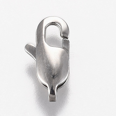 Tarnish Resistant 316 Surgical Stainless Steel Lobster Claw Clasps STAS-Z013-01B-1
