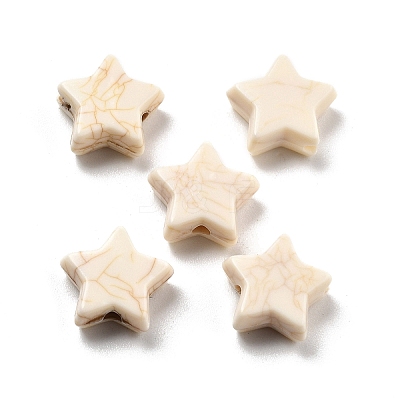 Crackle Opaque Acrylic Beads OACR-Z026-06B-1