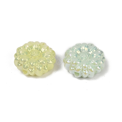 UV Plating Opaque Acrylic Beads MACR-L007-06B-1