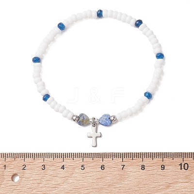 304 Stainless Steel Tiny Charm Bracelets BJEW-MZ00325-01-1