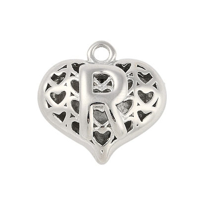 Hollow Brass Pendants for Valentine's Day KK-M289-03R-P-1
