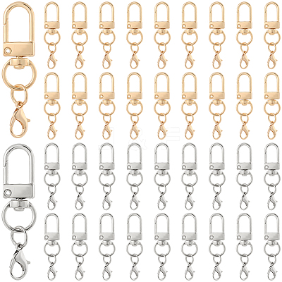 40Pcs 2 Colors Zinc Alloy Swivel Clasps FIND-SP0004-27-1