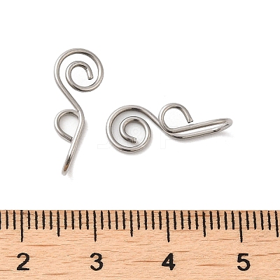 Non-Tarnish 316 Surgical Stainless Steel Clip on Nose Rings STAS-P336-09D-P-1