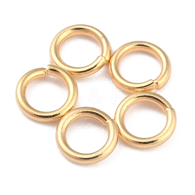 Rack Plating Brass Open Jump Rings X-KK-O139-18E-G-1