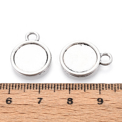 Tibetan Style Alloy Pendants Cabochon Settings PALLOY-N178-12AS-B-1