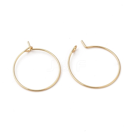 316L Surgical Stainless Steel Hoop Earring Findings STAS-G229-07G-04B-1