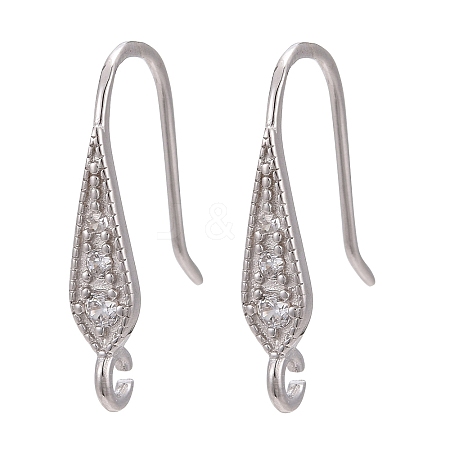 Anti-Tarnish Rhodium Plated 925 Sterling Silver X-STER-L054-16P-1