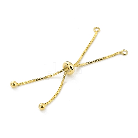 925 Sterling Silver Box Chain with Stop Beads and Loops STER-Z001-110G-1