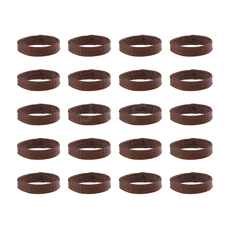 20Pcs Leather Watch Strap Bezel AJEW-FH0005-08B-1