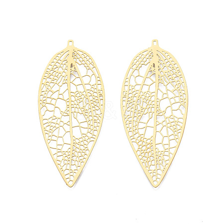 201 Stainless Steel Big Pendants STAS-N102-02LG-1