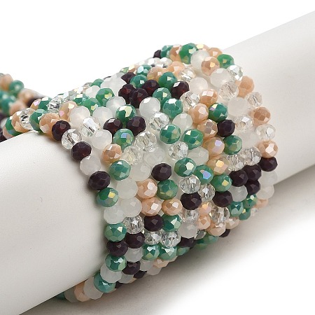 Glass Beads Strands EGLA-A034-M4mm-42-1
