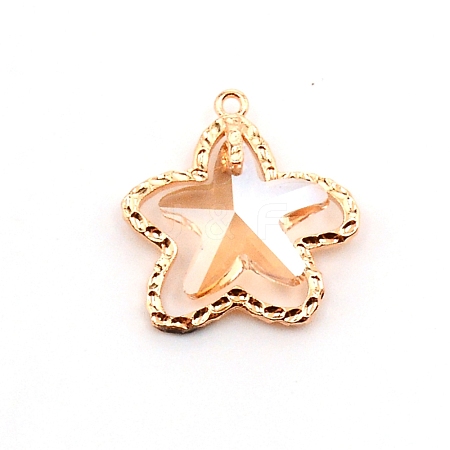 Glass Pendants KK-WH0035-45A-1