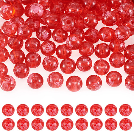 80Pcs Handmade Transparent Lampwork Beads FIND-TAD0001-04D-1