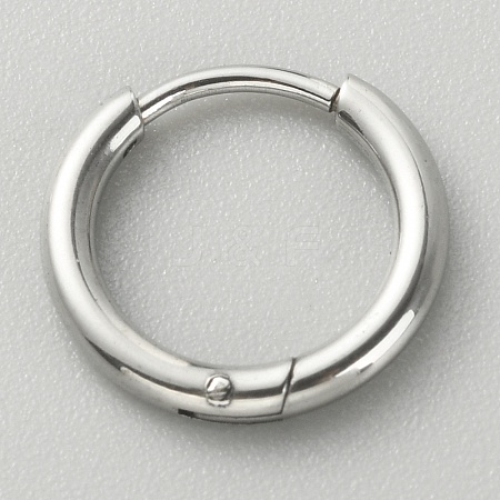 316L Surgical Stainless Steel Huggie Hoop Earrings for Girl Women EJEW-TAC0011-11A-P-1