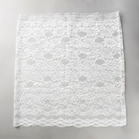 Polyester Lace Bridal Veils AJEW-CY0001-41B-1