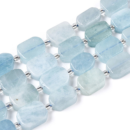 Natural Aquamarine Beads Strands G-T138-26-1