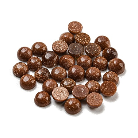 Synthetic Goldstone Cabochons G-H309-03-09-1