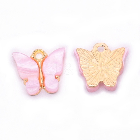 Acrylic Pendants OACR-WH0006-04B-1