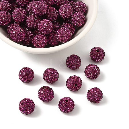 Pave Disco Ball Beads LS-RB-H258-10MM-502-1