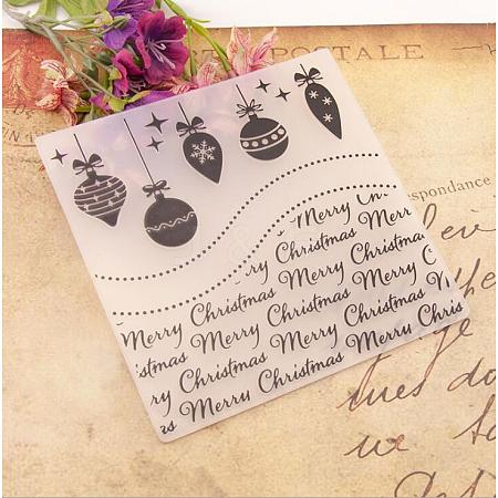 Plastic Fondant Stencil DIY-WH0221-04A-1