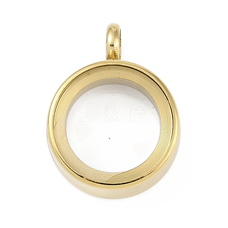 Ion Plating(IP) 304 Stainless Stee Locket Pendants STAS-S132-16G-01-1