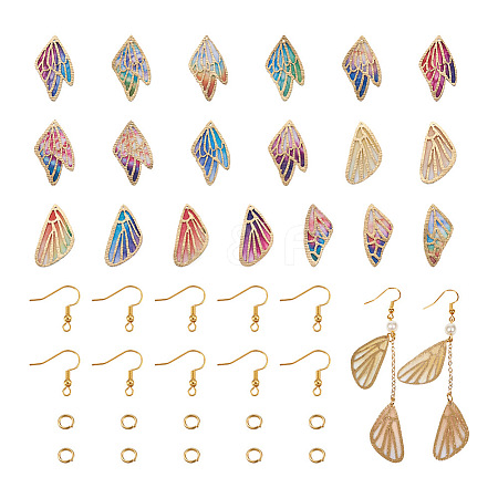 Craftdady DIY Wing Drop Earrings Making Kit DIY-CD0001-38-1