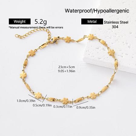 Vintage 304 Stainless Steel Link Chain Bracelets for Women SR6188-3-1