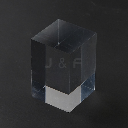 Square Transparent Acrylic Jewelry Display Pedestals ODIS-WH0329-31C-1