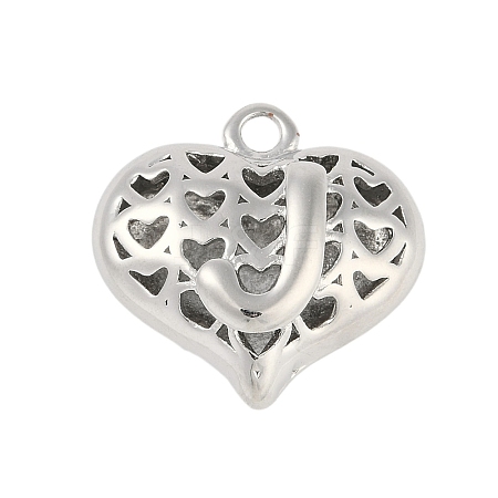 Hollow Brass Pendants for Valentine's Day KK-M289-03J-P-1