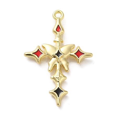Spray Painted Alloy Pendants PALLOY-O001-08A-G-1