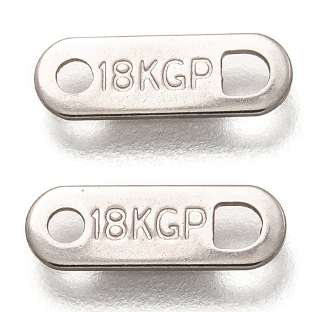 Tarnish Resistant 304 Stainless Steel Slice Chain Tabs STAS-Z024-05P-1
