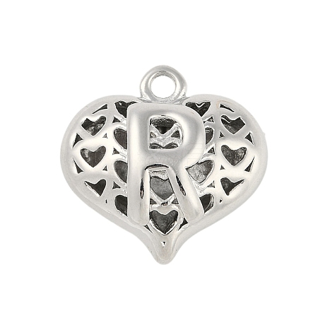 Hollow Brass Pendants for Valentine's Day KK-M289-03R-P-1