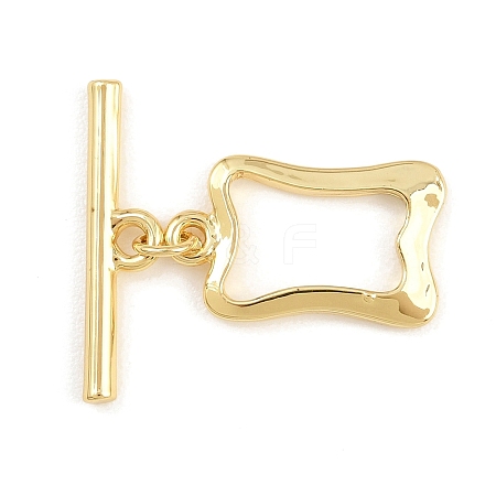 Brass Toggle Clasps KK-G548-41G-04-1