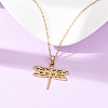 304 Stainless Steel Pendant Cable Chain Necklaces for Men Women NJEW-K308-03B-G-2