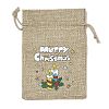 Christmas Printed Burlap Packing Pouches Drawstring Bags ABAG-Q053-02A-02-1