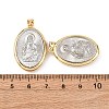 Brass Religion Pendants KK-K408-04G-03-3